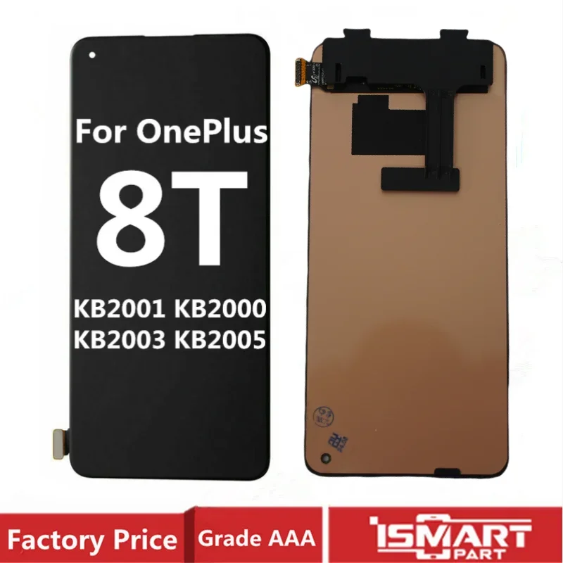Для OnePlus 8T ЖК-дисплей с сенсорным экраном и дигитайзером в сборе, ремонт OLED-запчастей KB2001 KB2000 KB2003 KB2005 Запчасти
Для OnePlus 8T ЖК-дисплей с сенсорным экраном и дигитайзером в сборе, ремонт OLED-запчастей KB2001 KB2000 KB2003 KB2005 Запчасти