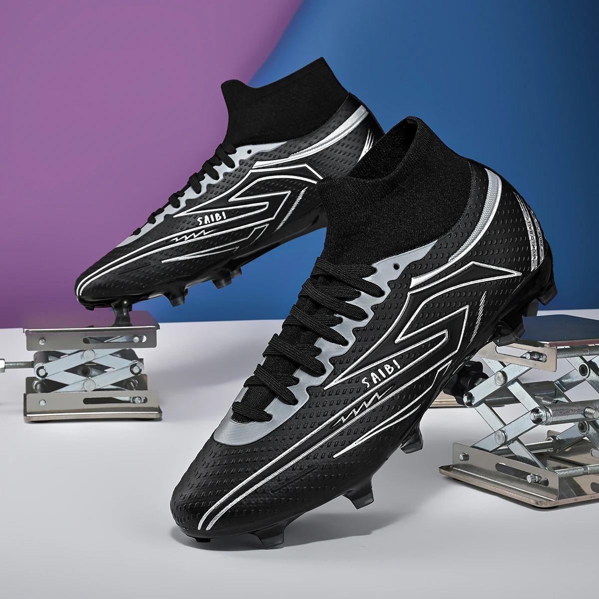 Comfort Fit AG FG Soccer cleats PU Fabric Stitching Upper TPU Non-slip Sole All Season Men Women Kids Athletic Footwear
Comfort Fit AG FG Soccer cleats PU Fabric Stitching Upper TPU Non-slip Sole All Season Men Women Kids Athletic Footwear