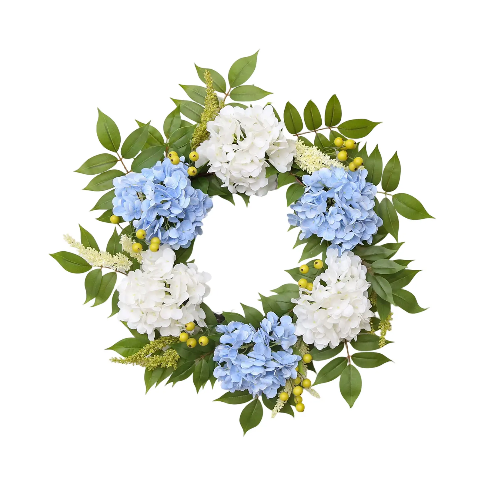 Artificial Hydrangea Wreath with Mixed Realistic Faux Floral Wreath for Front Door Wall Home Decor Indoor Outdoor Use
Artificial Hydrangea Wreath with Mixed Realistic Faux Floral Wreath for Front Door Wall Home Decor Indoor Outdoor Use