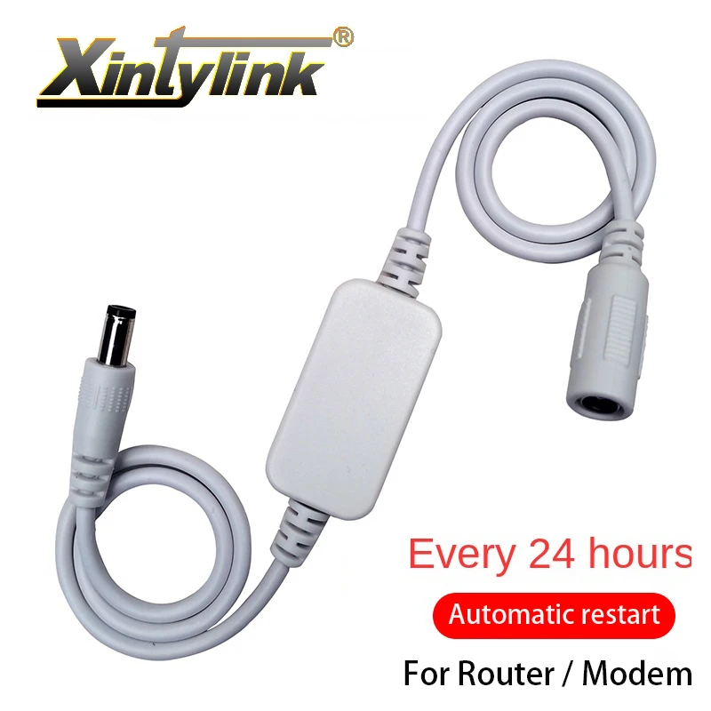 5V-15V 5.5x2.1mm WiFi Reset Rebooter 24 Hours Automatic Restart Cable for WiFi Bridge/Cat/Router/Repeater Rebooter
5V-15V 5.5x2.1mm WiFi Reset Rebooter 24 Hours Automatic Restart Cable for WiFi Bridge/Cat/Router/Repeater Rebooter