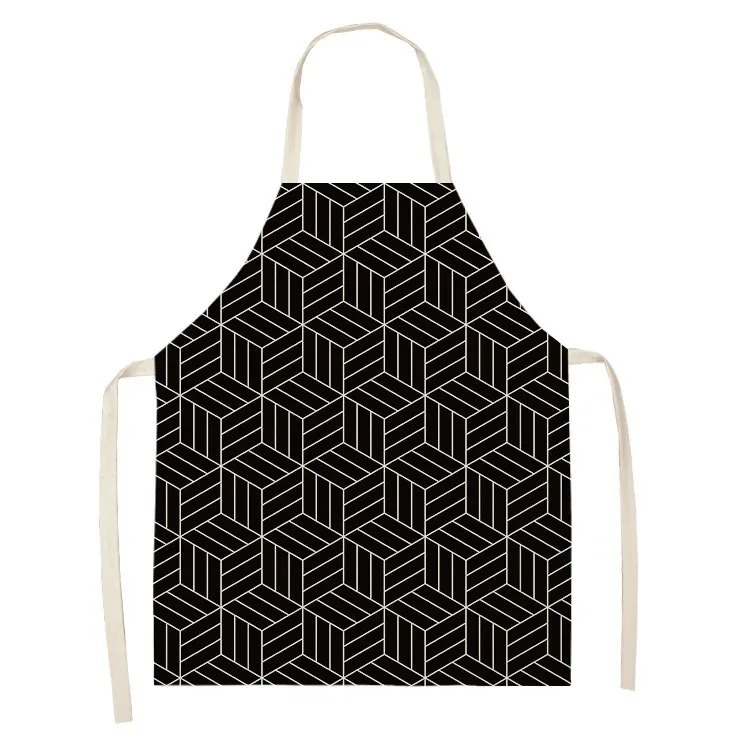 Modern Geometric 3D Effect Kitchen Apron Linen 2D Flat Print Cooking Baking Pinafore for Home Restaurant Cafe Chef Bib 56x45
Modern Geometric 3D Effect Kitchen Apron Linen 2D Flat Print Cooking Baking Pinafore for Home Restaurant Cafe Chef Bib 56x45