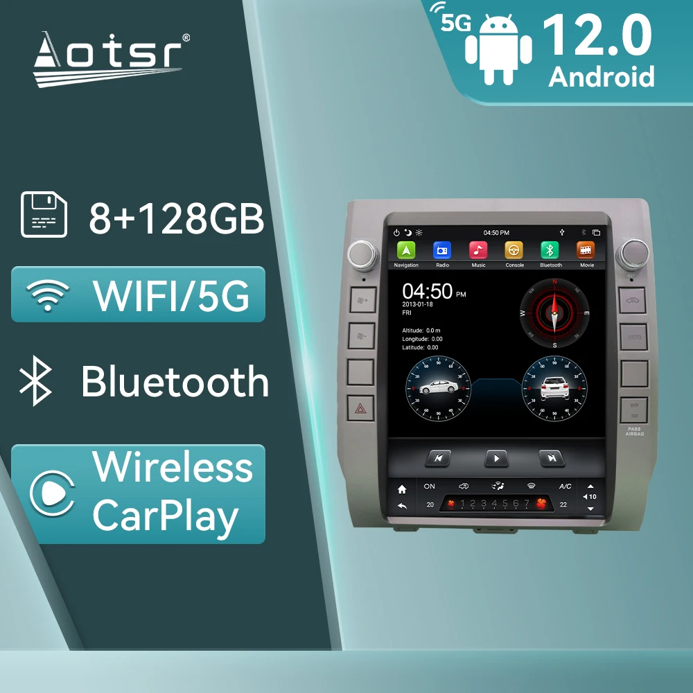Высококачественное автомобильное радио Tesla Carplay для Toyota Tundra 2014 2015 2016 2017 2018 Стерео GPS Android Bluetooth головное устройство
Высококачественное автомобильное радио Tesla Carplay для Toyota Tundra 2014 2015 2016 2017 2018 Стерео GPS Android Bluetooth головное устройство
