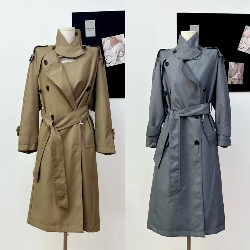 Sweet Hot Girl Silhouette Trench Coat Women's Autumn/winter Double Breasted Turn-down Collar Mid-length Jacket Female Clothes
Sweet Hot Girl Silhouette Trench Coat Women's Autumn/winter Double Breasted Turn-down Collar Mid-length Jacket Female Clothes