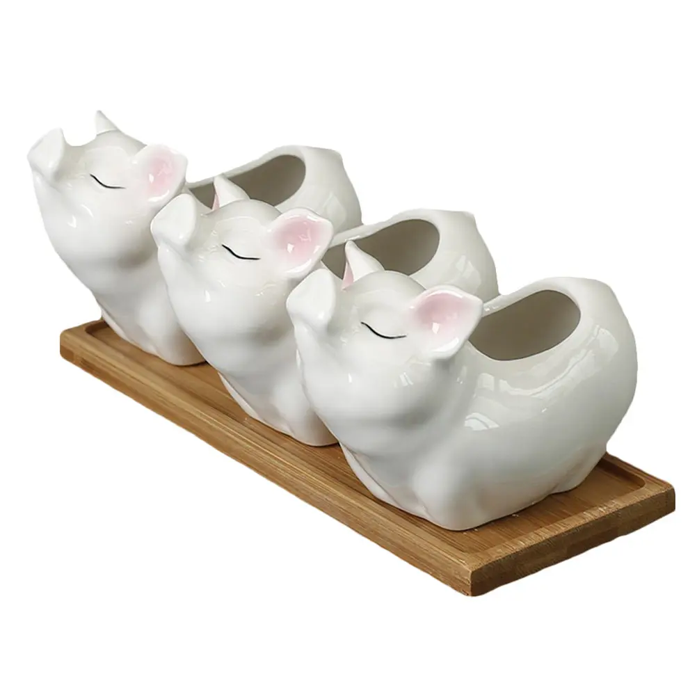 Creative Cartoon Flowerpot Decorative Succulent Pots Tabletop Plant Container Ceramic Bonsai Planter Piggy Design Home Office
Creative Cartoon Flowerpot Decorative Succulent Pots Tabletop Plant Container Ceramic Bonsai Planter Piggy Design Home Office