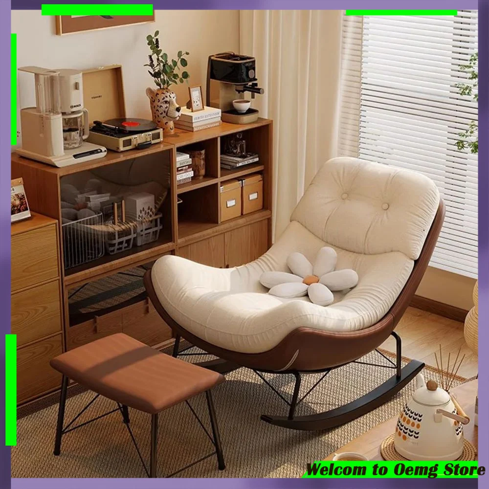 Modern Luxury Rocking Chair With Lumbar Support Footrest White Leg Protectors Comfortable Design For Adults Stylish Furniture
Modern Luxury Rocking Chair With Lumbar Support Footrest White Leg Protectors Comfortable Design For Adults Stylish Furniture