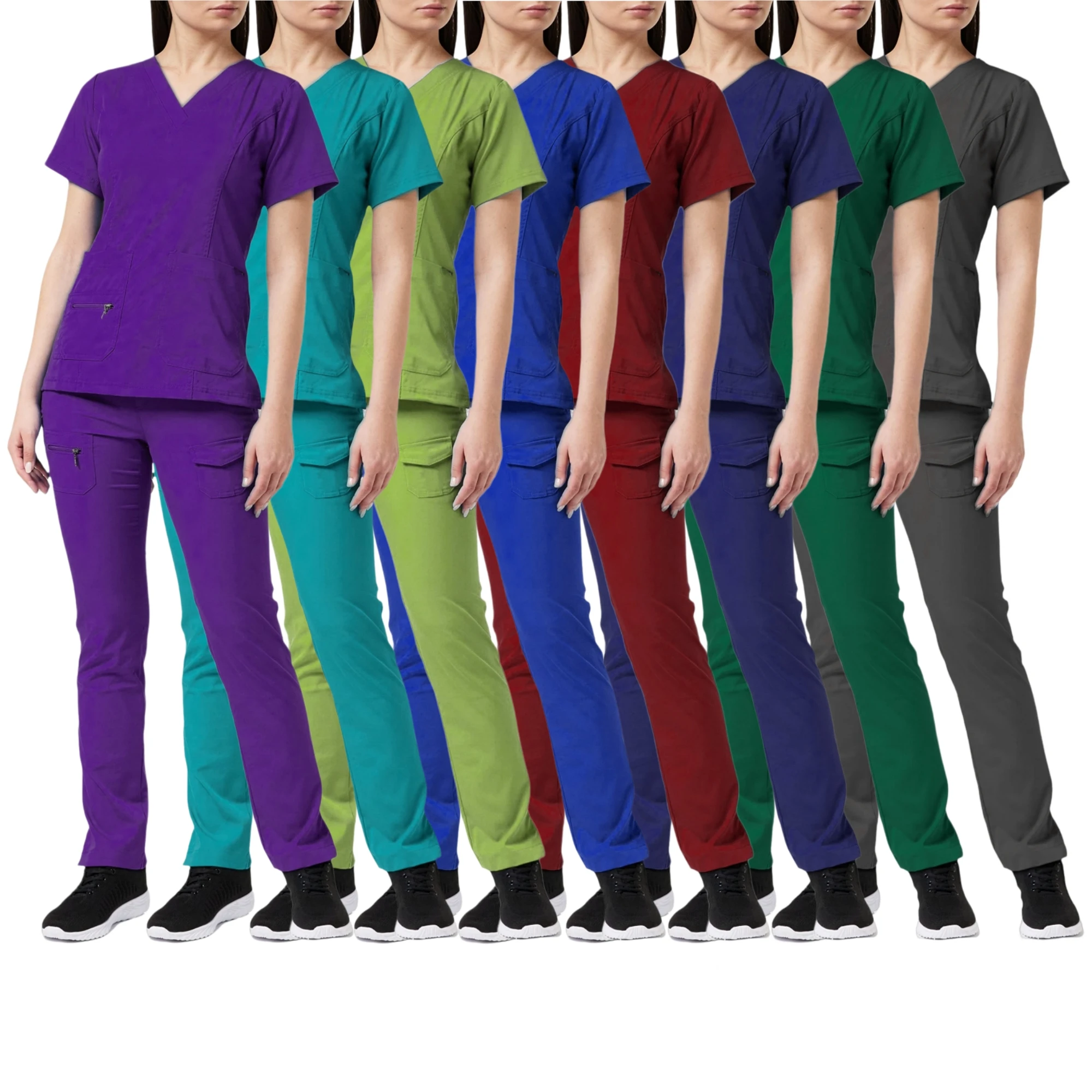 New Scrubs Set Medical Uniforms Stretch Women Scrub Set With Pocket Nurse Uniform Doctor Surgery Overalls Beauty Salon Uniforms
New Scrubs Set Medical Uniforms Stretch Women Scrub Set With Pocket Nurse Uniform Doctor Surgery Overalls Beauty Salon Uniforms