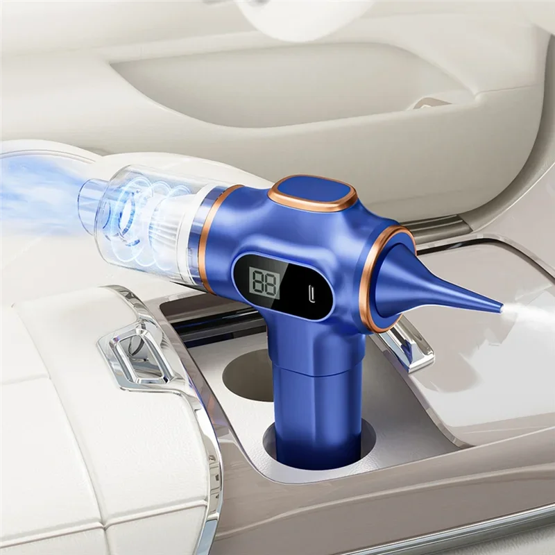 Multi-Founctional Wireless Car Vacuum Cleaner Portable Robot Vacuum Cleaner Handheld Car Household Cleaning Appliance Blue A
Multi-Founctional Wireless Car Vacuum Cleaner Portable Robot Vacuum Cleaner Handheld Car Household Cleaning Appliance Blue A