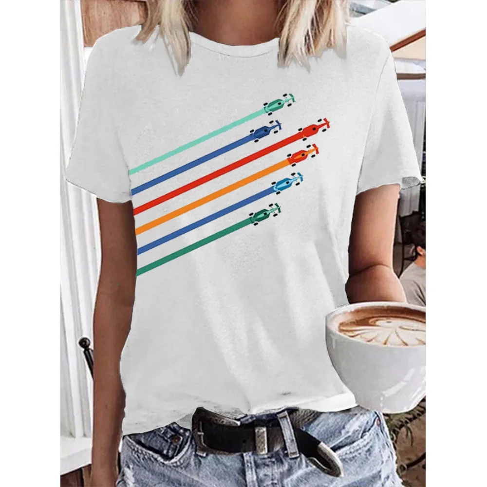 Simple T-Shirt Women Fashion Short Sleeve Women Trendy Clothing Female Clothes Casual T Shirt For Women Daily Tops Tee
Simple T-Shirt Women Fashion Short Sleeve Women Trendy Clothing Female Clothes Casual T Shirt For Women Daily Tops Tee