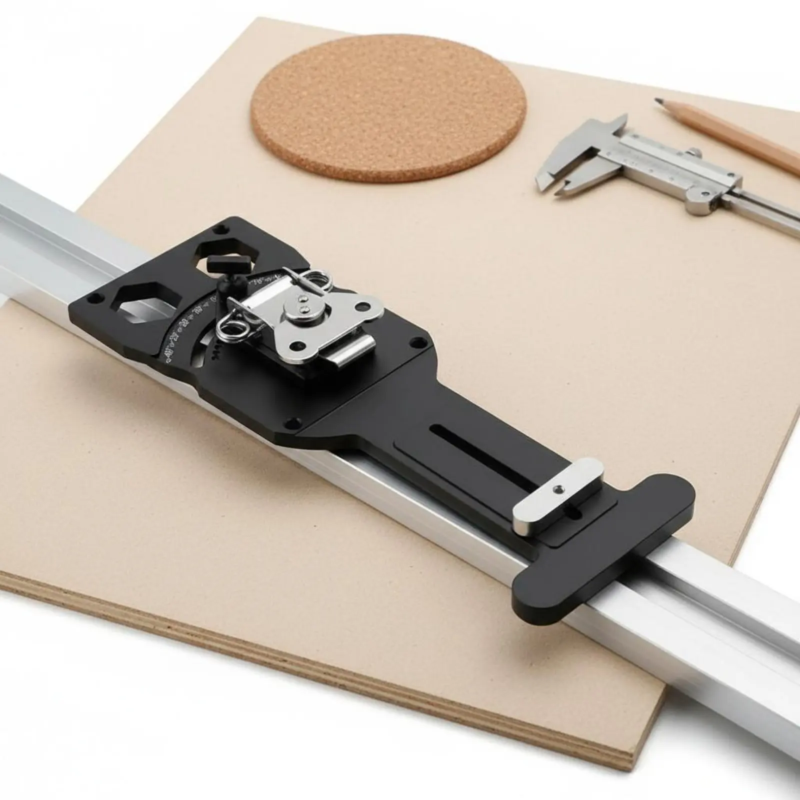 Track Saw Guide Rail Square Easy to Use Guide Rail Square Angle Positioning Plate 45 Degree Range Power Tool Accessory
Track Saw Guide Rail Square Easy to Use Guide Rail Square Angle Positioning Plate 45 Degree Range Power Tool Accessory
