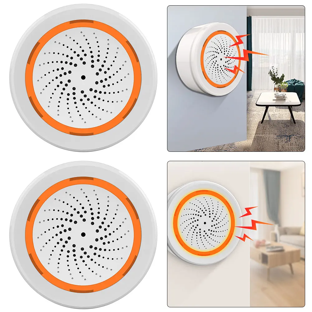 2Pcs Siren Alarm App Remote Control Smart Siren Alarm Home Security Protection System
2Pcs Siren Alarm App Remote Control Smart Siren Alarm Home Security Protection System