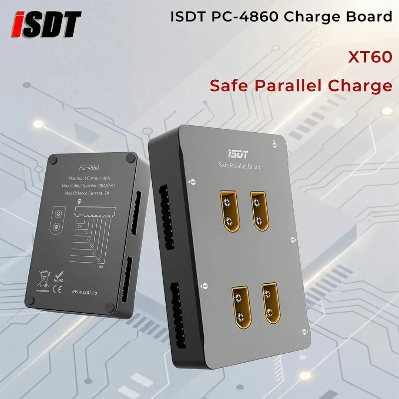 ISDT PC-4860 Lipo Battery Charger 1-8S XT60 Safe Parallel Charge Board Balance Charging Plate for RC Battery Charger
ISDT PC-4860 Lipo Battery Charger 1-8S XT60 Safe Parallel Charge Board Balance Charging Plate for RC Battery Charger
