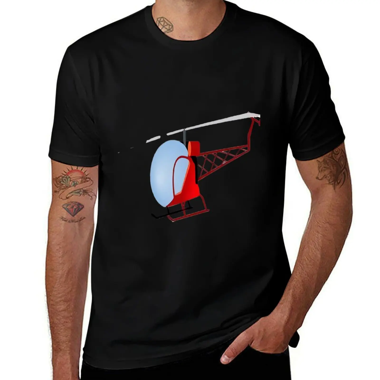 Small, minimalist helicopter design. T-Shirt Streetwear Print Tee Shirt
Small, minimalist helicopter design. T-Shirt Streetwear Print Tee Shirt