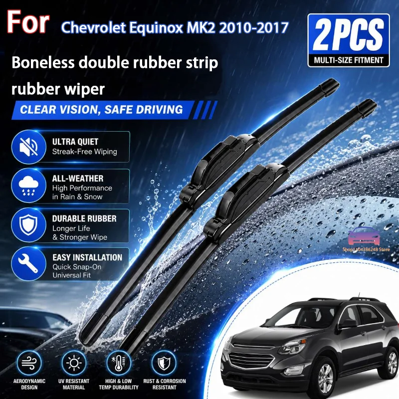 Front Wiper Blades For Chevrolet Equinox MK2 2010-2017 Windshield Windscreen Window Car Rain Brushes 24"+17" Modification parts
Front Wiper Blades For Chevrolet Equinox MK2 2010-2017 Windshield Windscreen Window Car Rain Brushes 24"+17" Modification parts