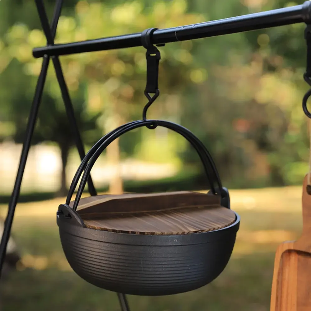 Outdoor Cast Iron Dutch Oven Pot with Lid Heavy‑Duty Non‑Stick Camping Cookware for Campfire, Home Use, and Sukiyaki
Outdoor Cast Iron Dutch Oven Pot with Lid Heavy‑Duty Non‑Stick Camping Cookware for Campfire, Home Use, and Sukiyaki