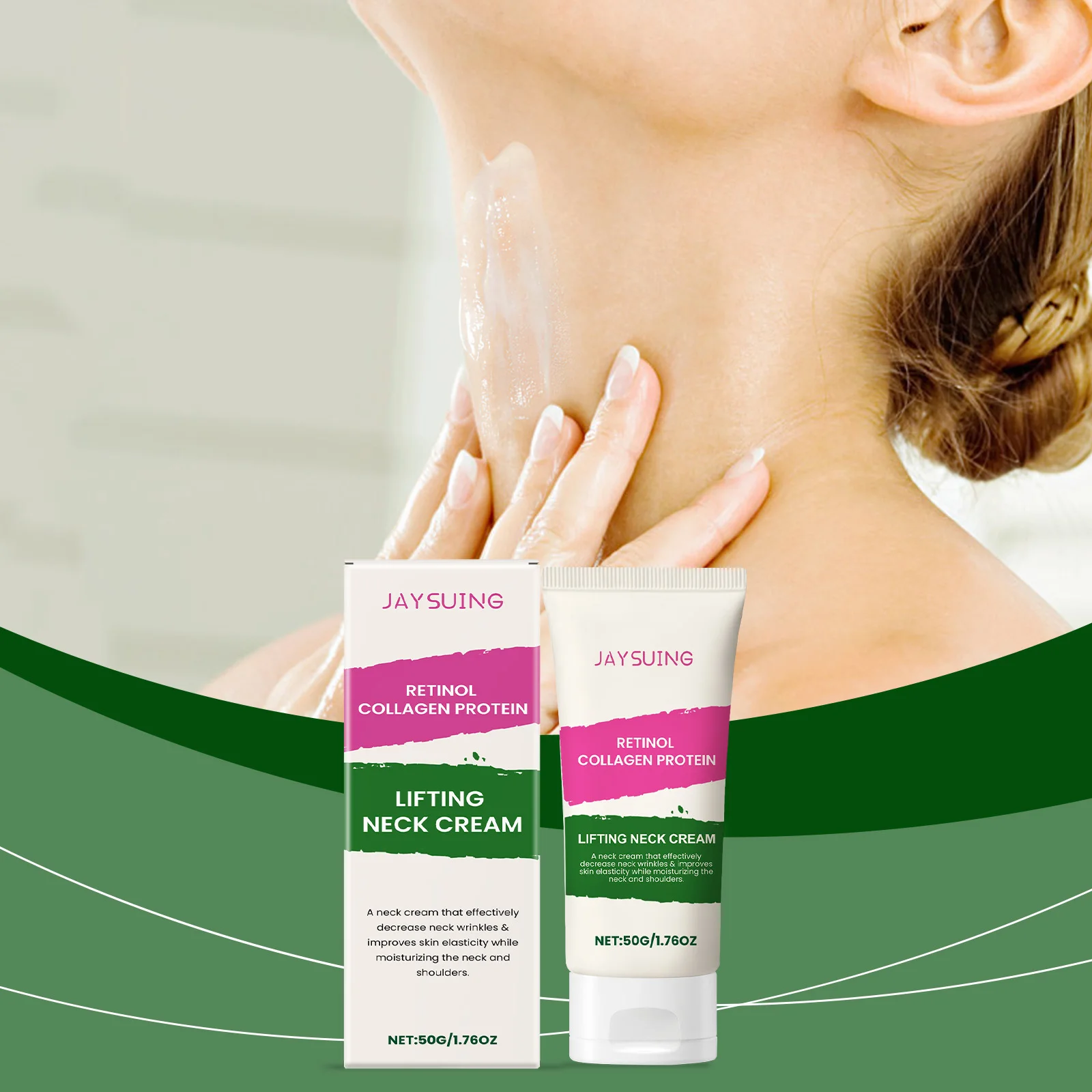 Collagen Neck Cream Anti Aging Reduces Wrinkles Lines Improve Double Chin Sagging Lifts Tightens Brighten Skin Beauty Neck Cream
Collagen Neck Cream Anti Aging Reduces Wrinkles Lines Improve Double Chin Sagging Lifts Tightens Brighten Skin Beauty Neck Cream
