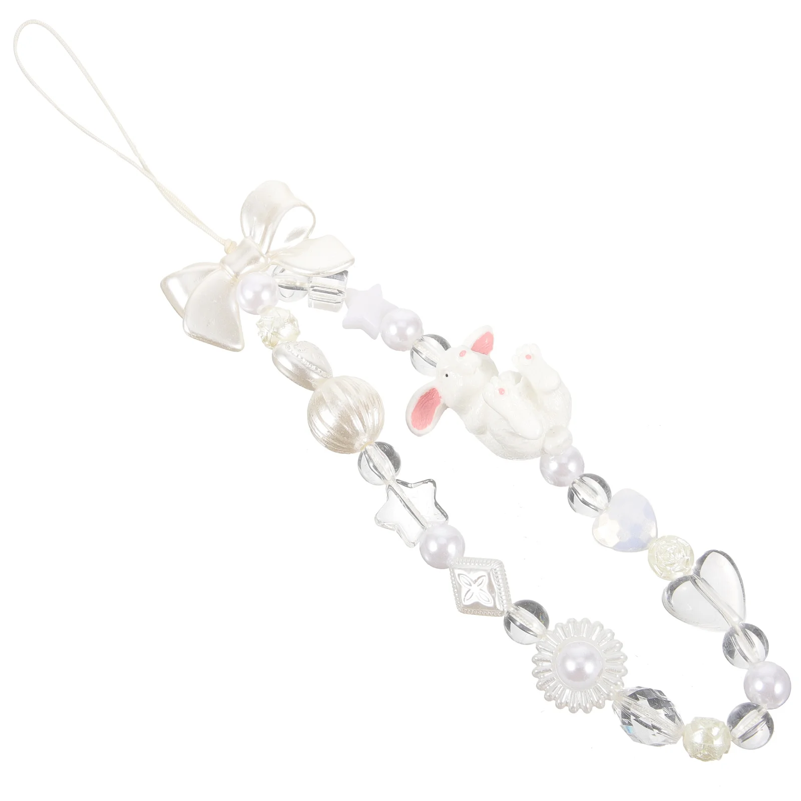 Rabbit Mobile Phone Chain Beaded Lanyard Case Bracelet Lanyards Cellphone Keychain Wrist for Keys
Rabbit Mobile Phone Chain Beaded Lanyard Case Bracelet Lanyards Cellphone Keychain Wrist for Keys