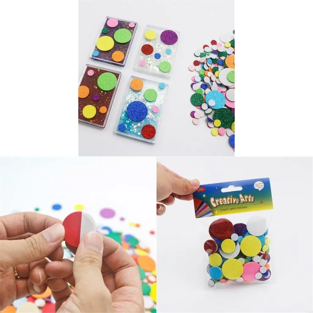 F42D 160 Pcs Round Foam Sticker Decal Adhesive Sticker Glittering Sticker
F42D 160 Pcs Round Foam Sticker Decal Adhesive Sticker Glittering Sticker