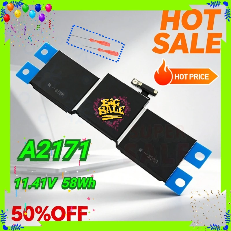 New A2171 A2159 A2338 A2289 11.41V 58Wh Laptop Battery for Apple Macbook Pro Retina 13.3'' 2019 Year Replacement Battery
New A2171 A2159 A2338 A2289 11.41V 58Wh Laptop Battery for Apple Macbook Pro Retina 13.3'' 2019 Year Replacement Battery