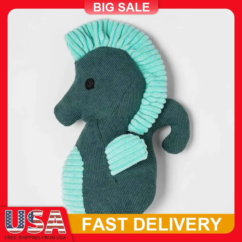 Seahorse Plush Dog Toy Soft Chew Fetch Training Pet Toy Puppy Play Toy for Dogs Cute Embroidered Easy Clean Toy
Seahorse Plush Dog Toy Soft Chew Fetch Training Pet Toy Puppy Play Toy for Dogs Cute Embroidered Easy Clean Toy