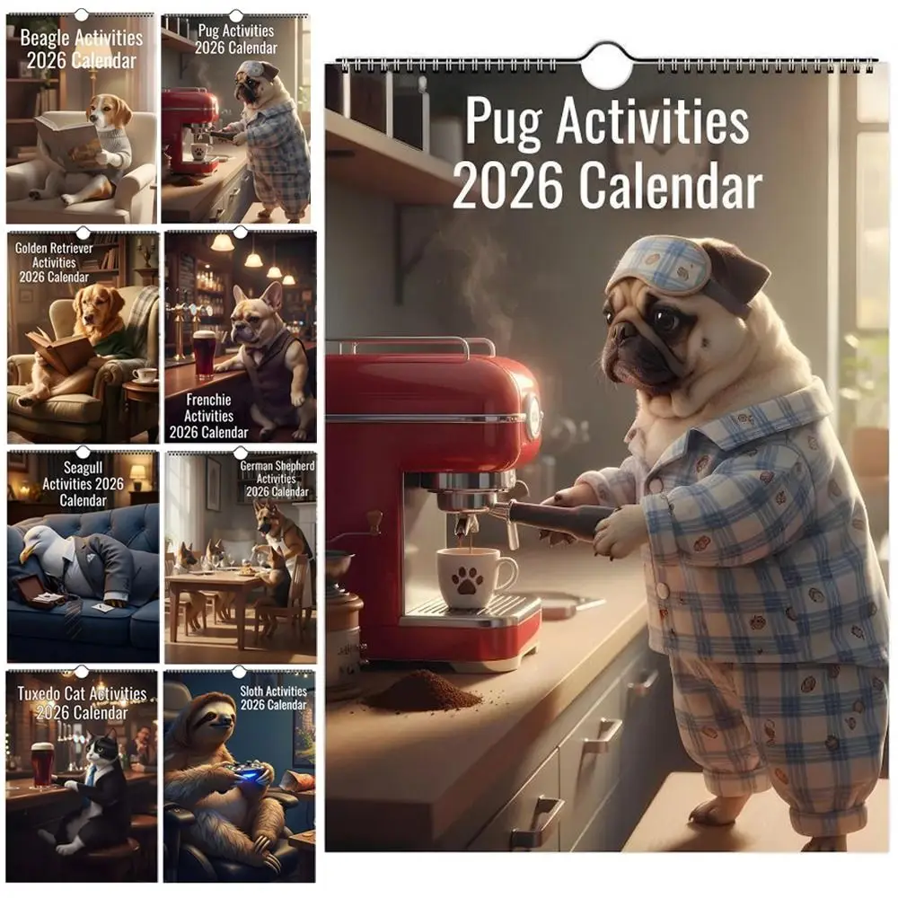 Fantastic Pug Calendar 2026 Beagle German Shepherd Wall Calendar Family Planner Golden Retriever Funny Dog Calendar Home Decor
Fantastic Pug Calendar 2026 Beagle German Shepherd Wall Calendar Family Planner Golden Retriever Funny Dog Calendar Home Decor