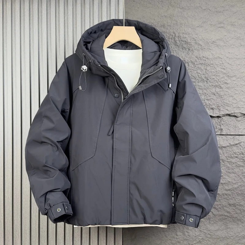 Men's Loose Fit ort down Jaet with Hood 90% Filling Thiened Winter Windproof Warm Outerwear Casual Sle Polyester Fiber
Men's Loose Fit ort down Jaet with Hood 90% Filling Thiened Winter Windproof Warm Outerwear Casual Sle Polyester Fiber