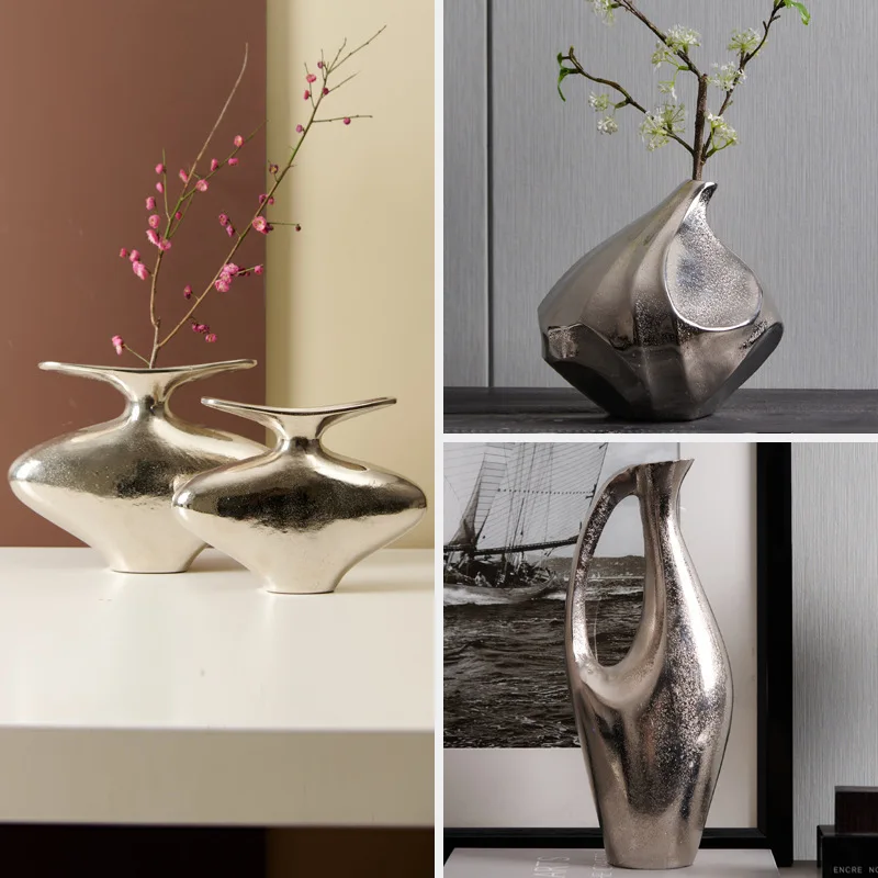 Modern light luxury creative silver irregular special-shaped flower arrangement desktop flower arrangement ornament pot-shaped
Modern light luxury creative silver irregular special-shaped flower arrangement desktop flower arrangement ornament pot-shaped