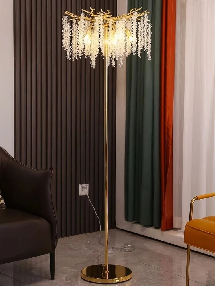 Nordic Luxury Crystal Floor Lamp Modern Gold Led Stand Light For Living Room & Bedroom Indoor Decor Lighting Fixture
Nordic Luxury Crystal Floor Lamp Modern Gold Led Stand Light For Living Room & Bedroom Indoor Decor Lighting Fixture
