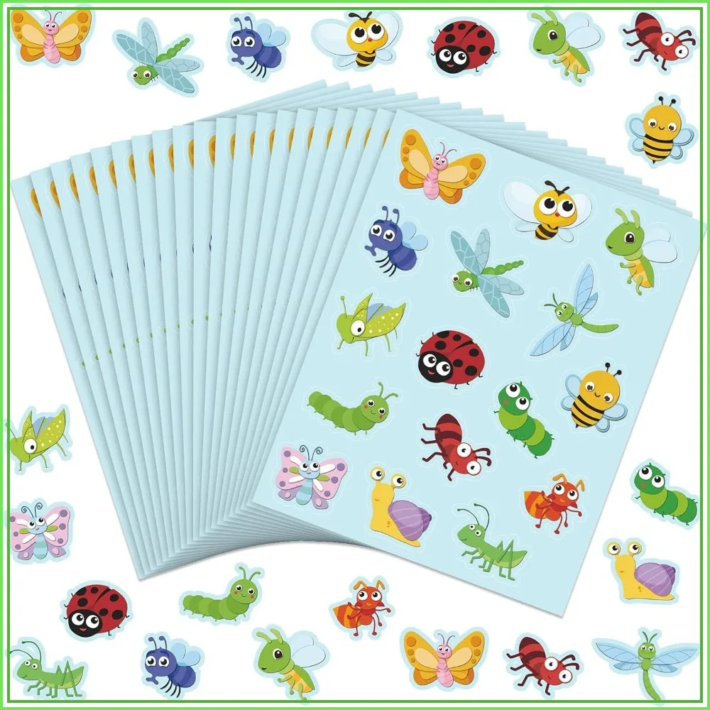 480 Pcs Spring Insect Stickers for Kids Party Favors, Classroom Rewards, Water Bottles, Scrapbooking
480 Pcs Spring Insect Stickers for Kids Party Favors, Classroom Rewards, Water Bottles, Scrapbooking
