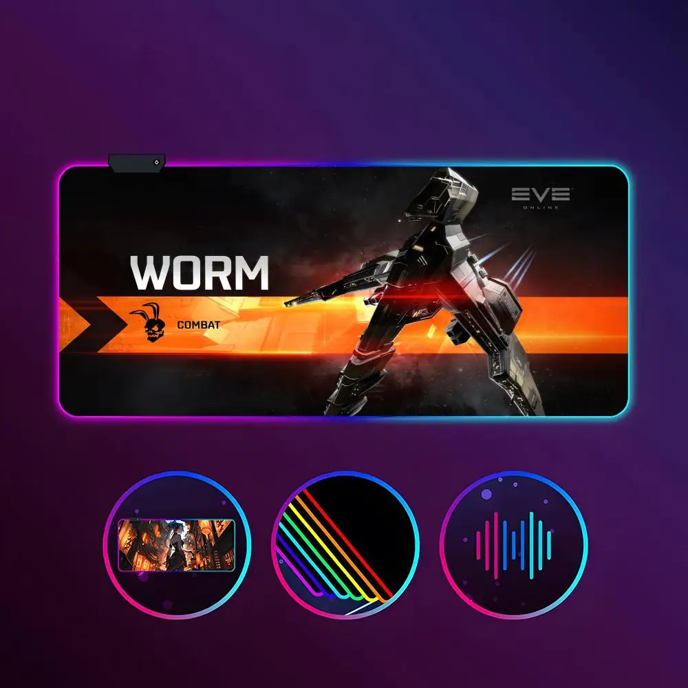 Game EVE Online Mouse Pad RGB Luminous 900X400mm Large Table Mat Non-slip Extra Large Game Office Mouse Pad
Game EVE Online Mouse Pad RGB Luminous 900X400mm Large Table Mat Non-slip Extra Large Game Office Mouse Pad