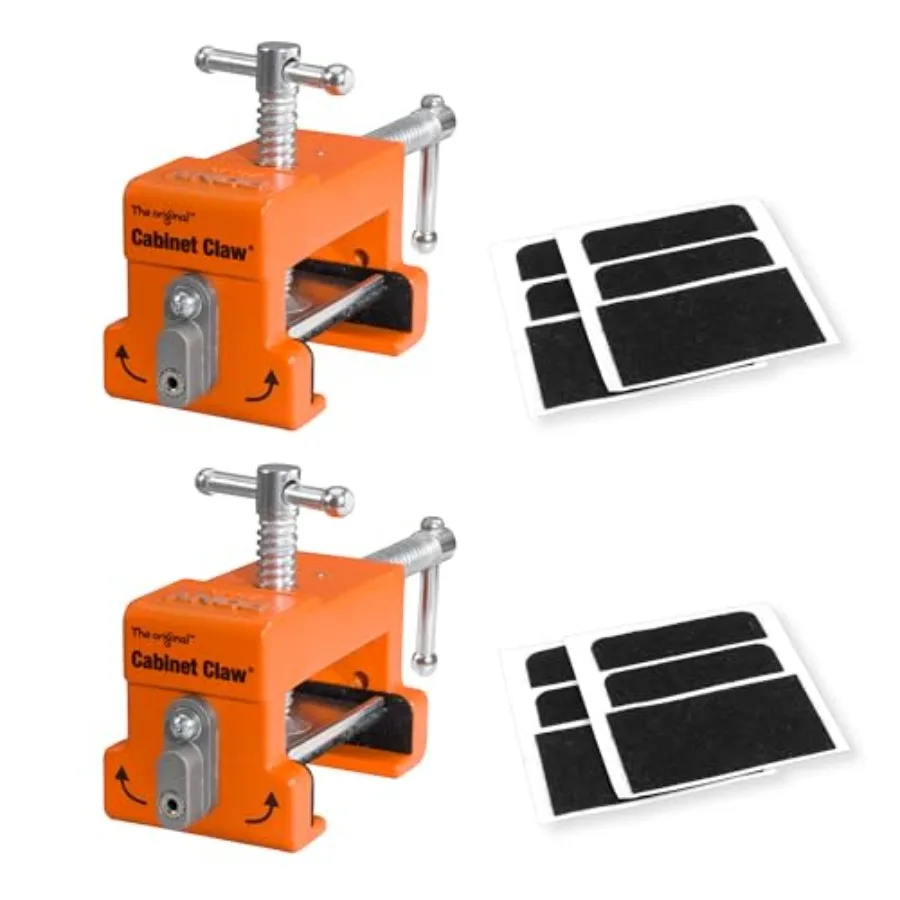 2-Pack Cabinet Clamps 8510 Cabinet Claw Face Frame Clamps for Installing Cabinets 440 lbs Load Limited Orange
2-Pack Cabinet Clamps 8510 Cabinet Claw Face Frame Clamps for Installing Cabinets 440 lbs Load Limited Orange