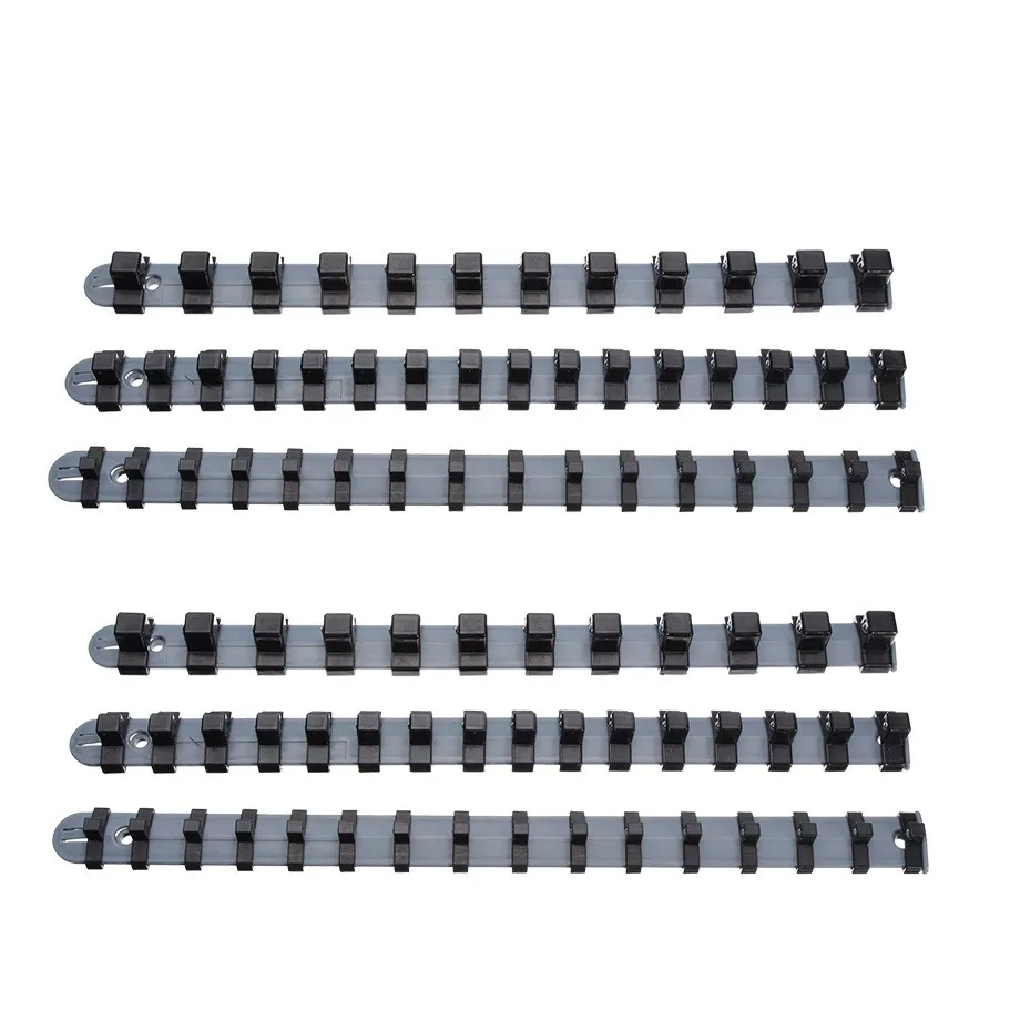 6PCS/SET 1/4" 3/8" 1/2" Wall Wrench Organizer Socket Rack Storage Drive Rail Tray Holder Shelf Stand Socket Tray Rail Bracket
6PCS/SET 1/4" 3/8" 1/2" Wall Wrench Organizer Socket Rack Storage Drive Rail Tray Holder Shelf Stand Socket Tray Rail Bracket