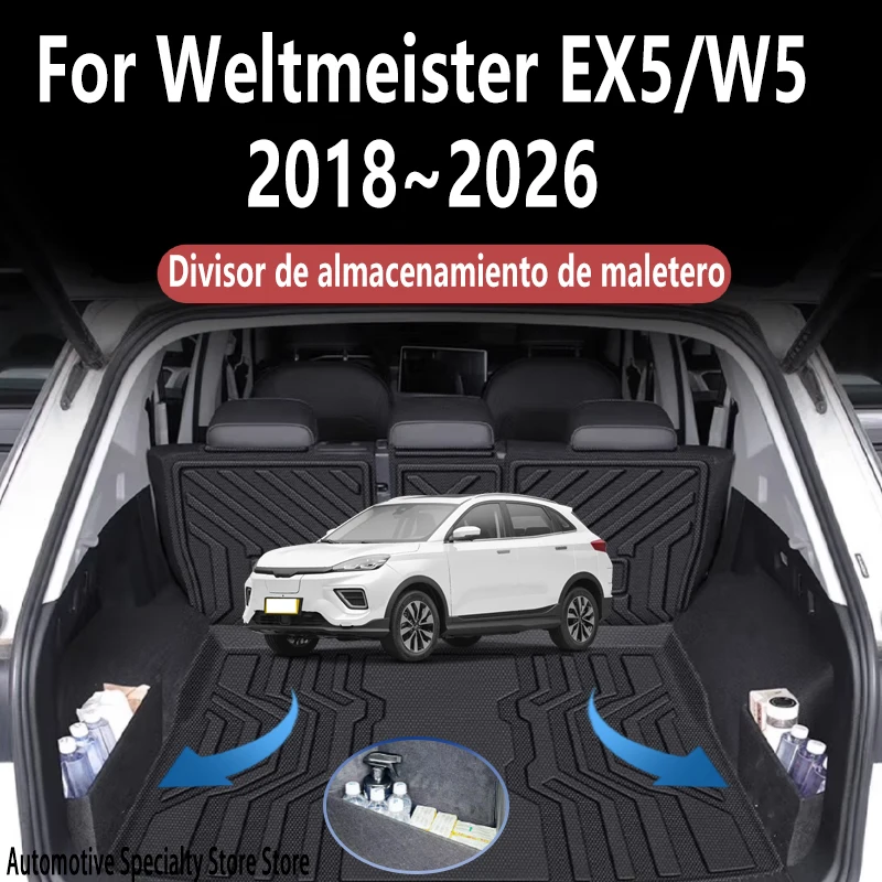 For Weltmeister EX5 2018~2026 2025 Multifunction Trunk Storage Partition Storage Auto Interior Parts Organizer Car Accessories
For Weltmeister EX5 2018~2026 2025 Multifunction Trunk Storage Partition Storage Auto Interior Parts Organizer Car Accessories
