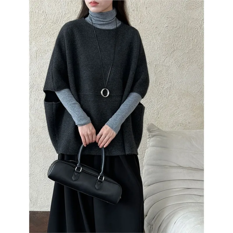 Johnature Korean-style Batwing Sleeve Knitted Pullover Vest For Women New Autumn Casual Versatile Soft Sweaters
Johnature Korean-style Batwing Sleeve Knitted Pullover Vest For Women New Autumn Casual Versatile Soft Sweaters