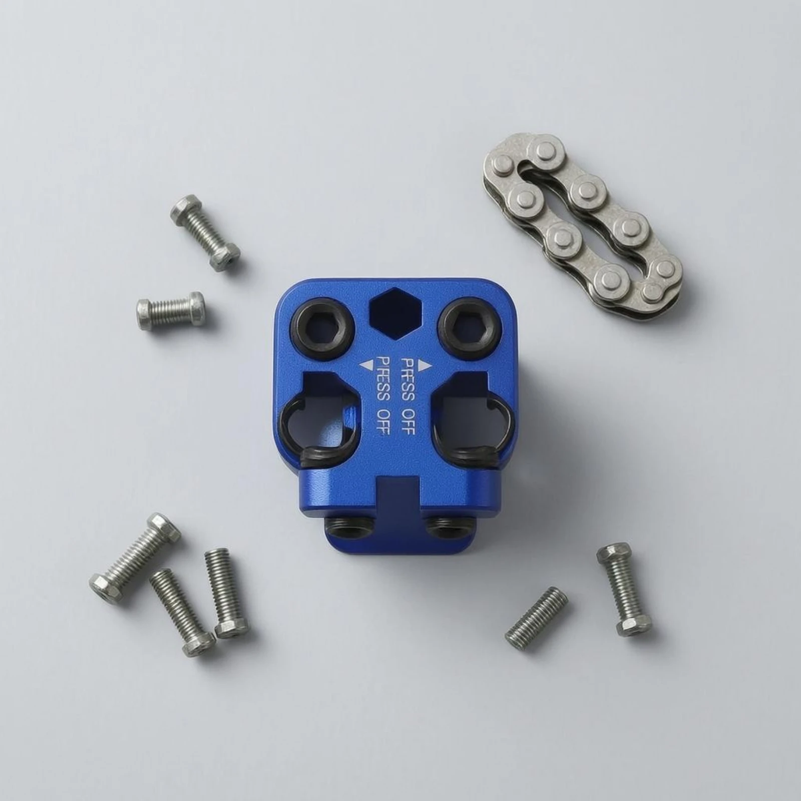 Motorcycle Master Link Press Tool Hardened Steel Pins 520 525 530 Chain Press Tool Aluminum Body Black Fasteners
Motorcycle Master Link Press Tool Hardened Steel Pins 520 525 530 Chain Press Tool Aluminum Body Black Fasteners