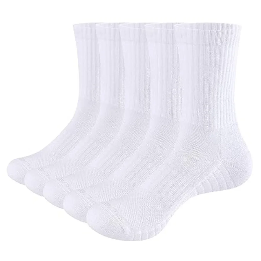 YUEDGE Women's Gym Training Athletic Socks, Terry Cushioned Crew Socks, Moisture Wicking Womens Socks, Work Boot Socks
YUEDGE Women's Gym Training Athletic Socks, Terry Cushioned Crew Socks, Moisture Wicking Womens Socks, Work Boot Socks