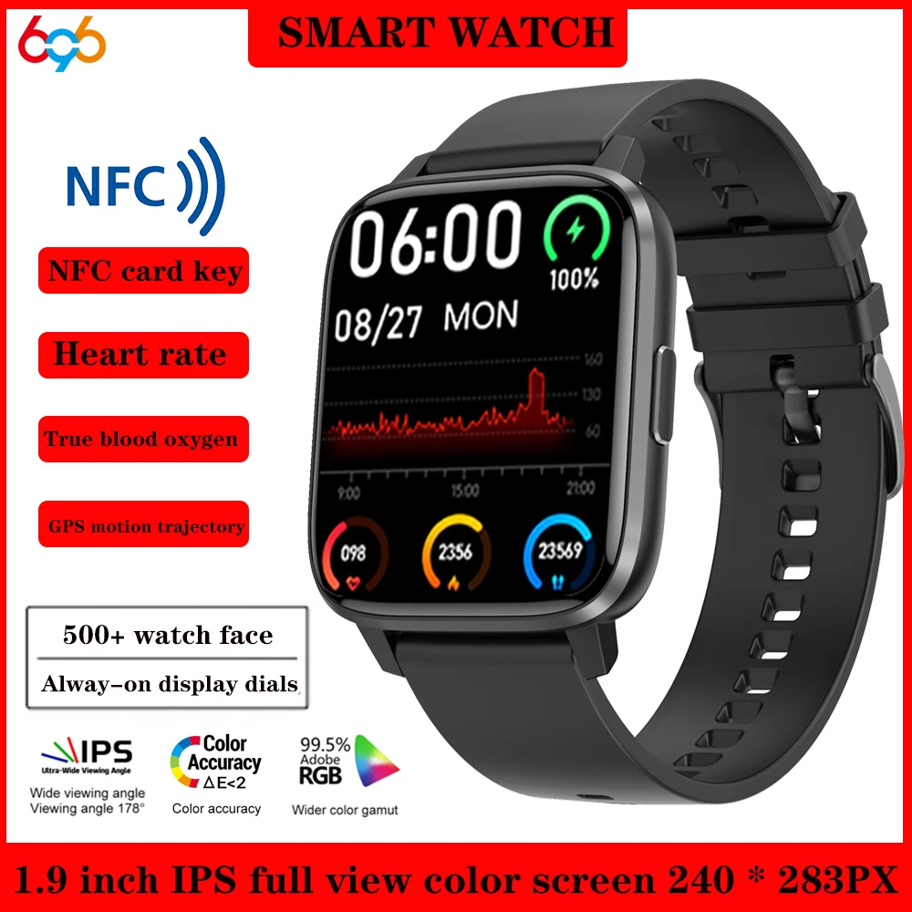 2022 New Original Men 1.9" Smart Watch NFC Heart Rate Blood Oxygen Monitoring Waterproof Sports Fitness Tracker Women SmartWatch
2022 New Original Men 1.9" Smart Watch NFC Heart Rate Blood Oxygen Monitoring Waterproof Sports Fitness Tracker Women SmartWatch