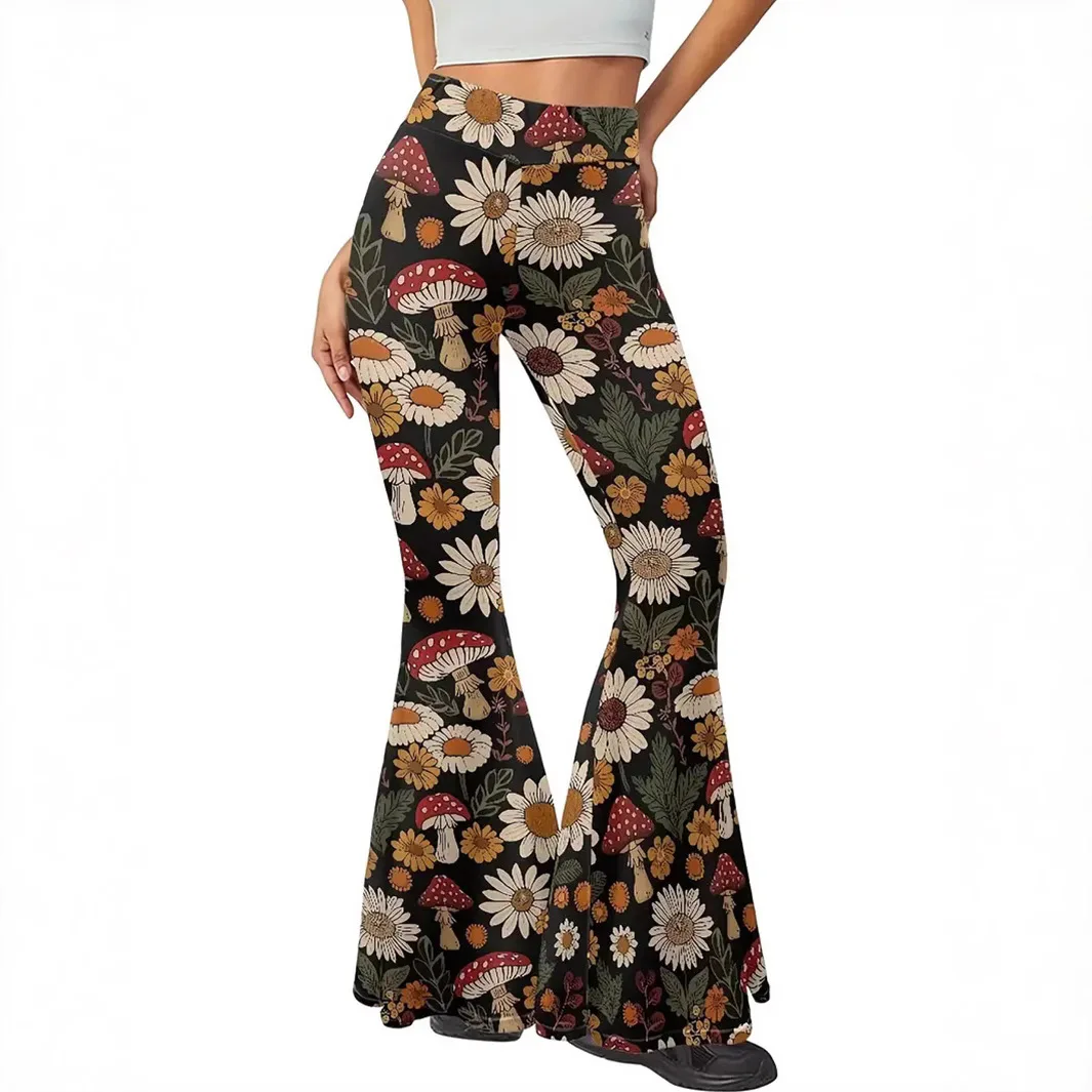 TM-043 plus Size Flared Pants for Women Wide Leg Fashion Simple Print with Flowers And Plants Europe And America Source
TM-043 plus Size Flared Pants for Women Wide Leg Fashion Simple Print with Flowers And Plants Europe And America Source