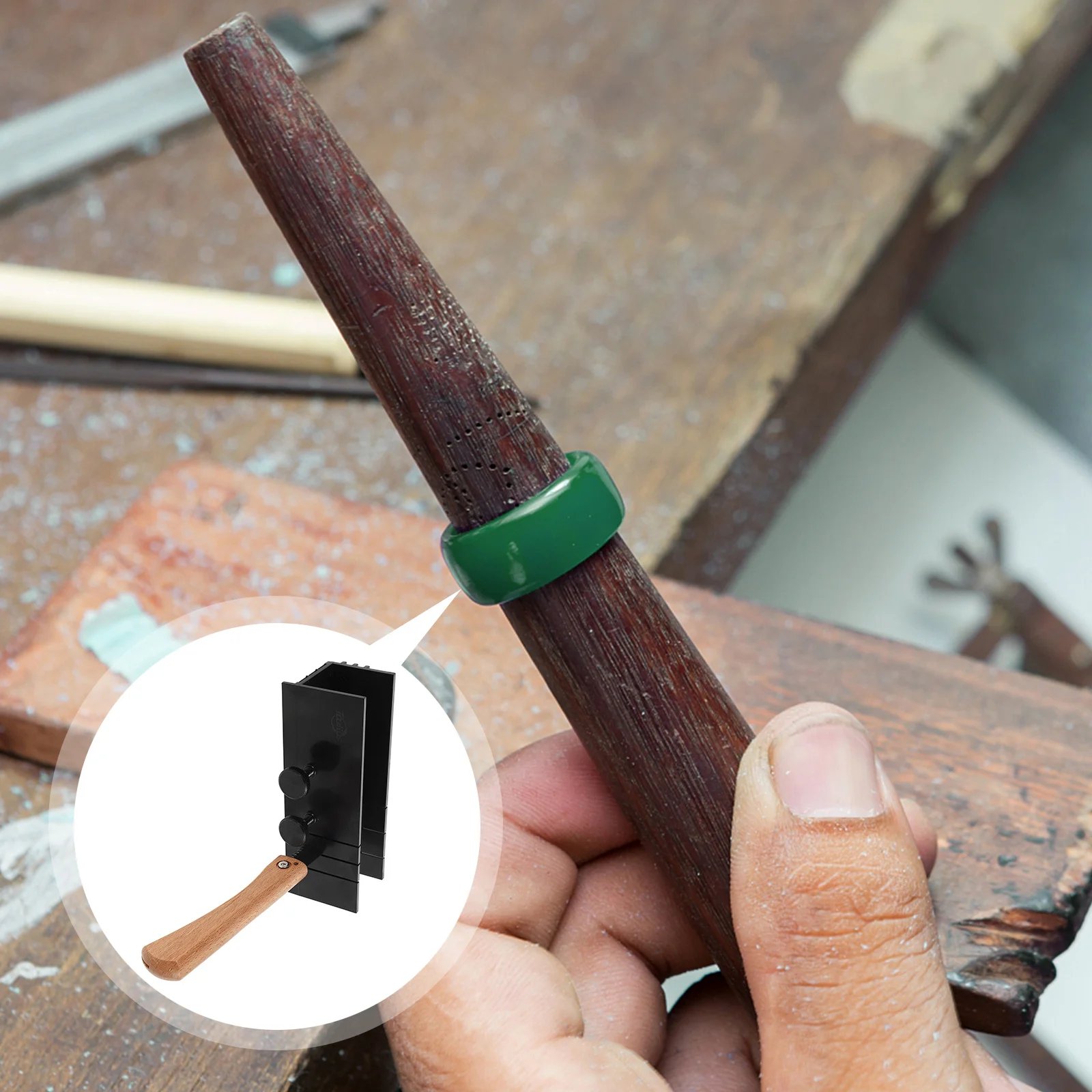 Ring Wax Tube Cutting Fixture Stable Non Slip Mat for Jewelry Making Wax Casting Precise Ring Carving Extended Thin Rip Jig
Ring Wax Tube Cutting Fixture Stable Non Slip Mat for Jewelry Making Wax Casting Precise Ring Carving Extended Thin Rip Jig