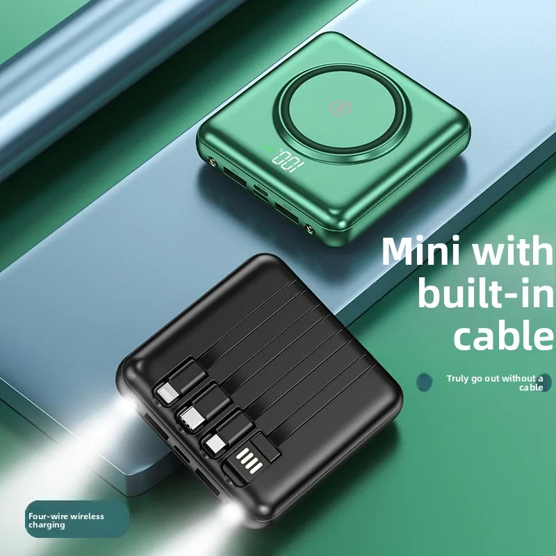 Мобильный внешний аккумулятор со встроенным кабелем емкостью 20000 мАч, сокровище для трансграничной беспроводной зарядки, подходит для большинства электроники, внешний аккумулятор
Мобильный внешний аккумулятор со встроенным кабелем емкостью 20000 мАч, сокровище для трансграничной беспроводной зарядки, подходит для большинства электроники, внешний аккумулятор