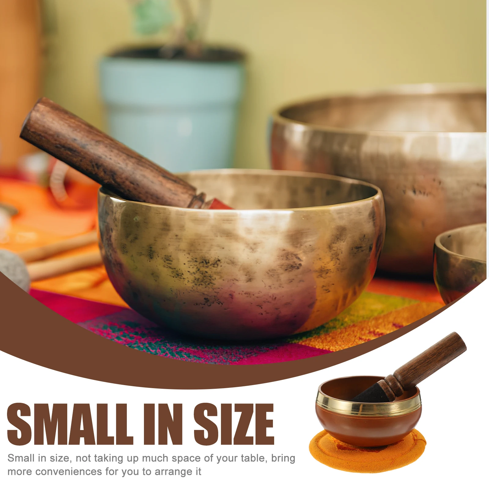 1 set Copper Meditation Bowl Yoga Singing Bowls Multi-Function Sound Bowl Divine Decorative Buddhism Accessory
1 set Copper Meditation Bowl Yoga Singing Bowls Multi-Function Sound Bowl Divine Decorative Buddhism Accessory