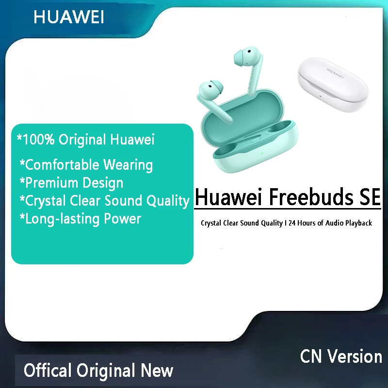 100% Original Huawei Freebud SE (T0010) Wireless Bluetooth Headphone Noice Cancel Earphone Earbuds Crystal Clear Sound Headset
100% Original Huawei Freebud SE (T0010) Wireless Bluetooth Headphone Noice Cancel Earphone Earbuds Crystal Clear Sound Headset