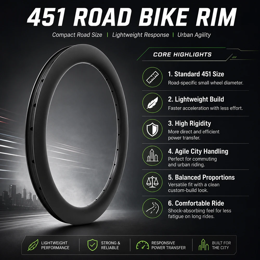 Carbon Fiber Wheelset 451 Disc Brake Road Bike Wheel 45mm Lightweight 335g Folding Bike Urban Commuter Racing Rims
Carbon Fiber Wheelset 451 Disc Brake Road Bike Wheel 45mm Lightweight 335g Folding Bike Urban Commuter Racing Rims