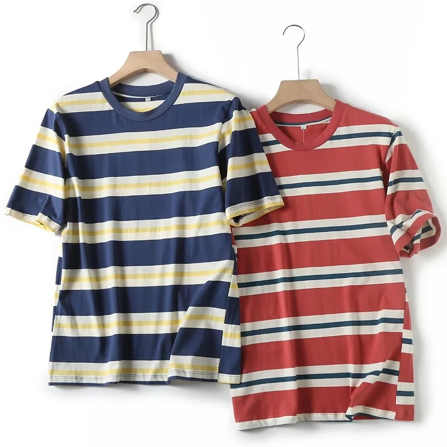 Maxdutti 2023 Summer T-shirt Boyfriend Style Couple Striped Japanese Simple Loose Round Neck Cotton Top S-XL
Maxdutti 2023 Summer T-shirt Boyfriend Style Couple Striped Japanese Simple Loose Round Neck Cotton Top S-XL