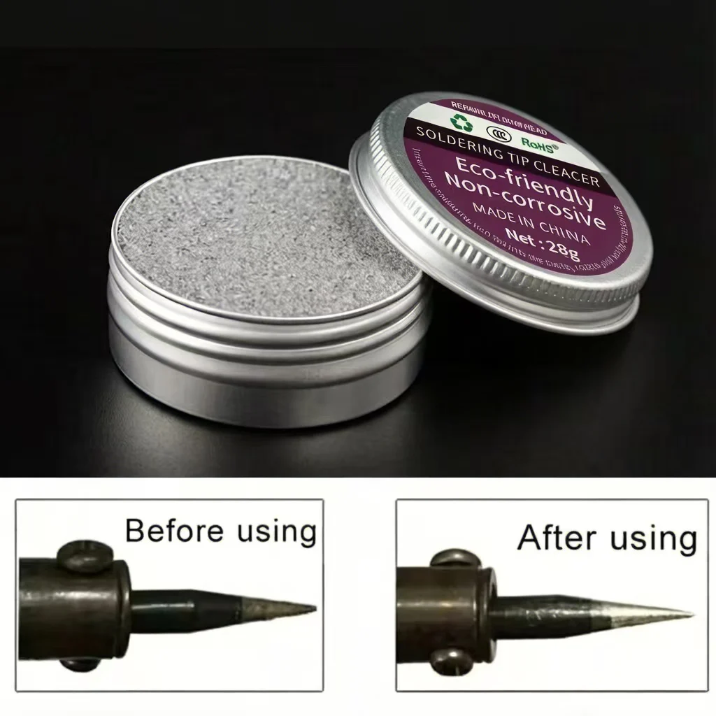 6g/15g/28 gSoldering Tip Tinner Cleaner, Lead Free Oxidation Cleaning Paste, Refresher Tip Tinner Flux, Soldering Tip Cleaning
6g/15g/28 gSoldering Tip Tinner Cleaner, Lead Free Oxidation Cleaning Paste, Refresher Tip Tinner Flux, Soldering Tip Cleaning