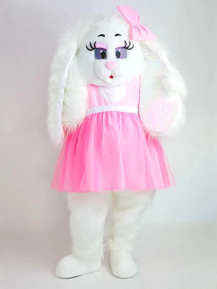 Disney Pink Dress Long Fur White Rabbit Mascot Costume Easter Grey Bear Outfits Adults Halloween Christmas Fancy Party Suits
Disney Pink Dress Long Fur White Rabbit Mascot Costume Easter Grey Bear Outfits Adults Halloween Christmas Fancy Party Suits