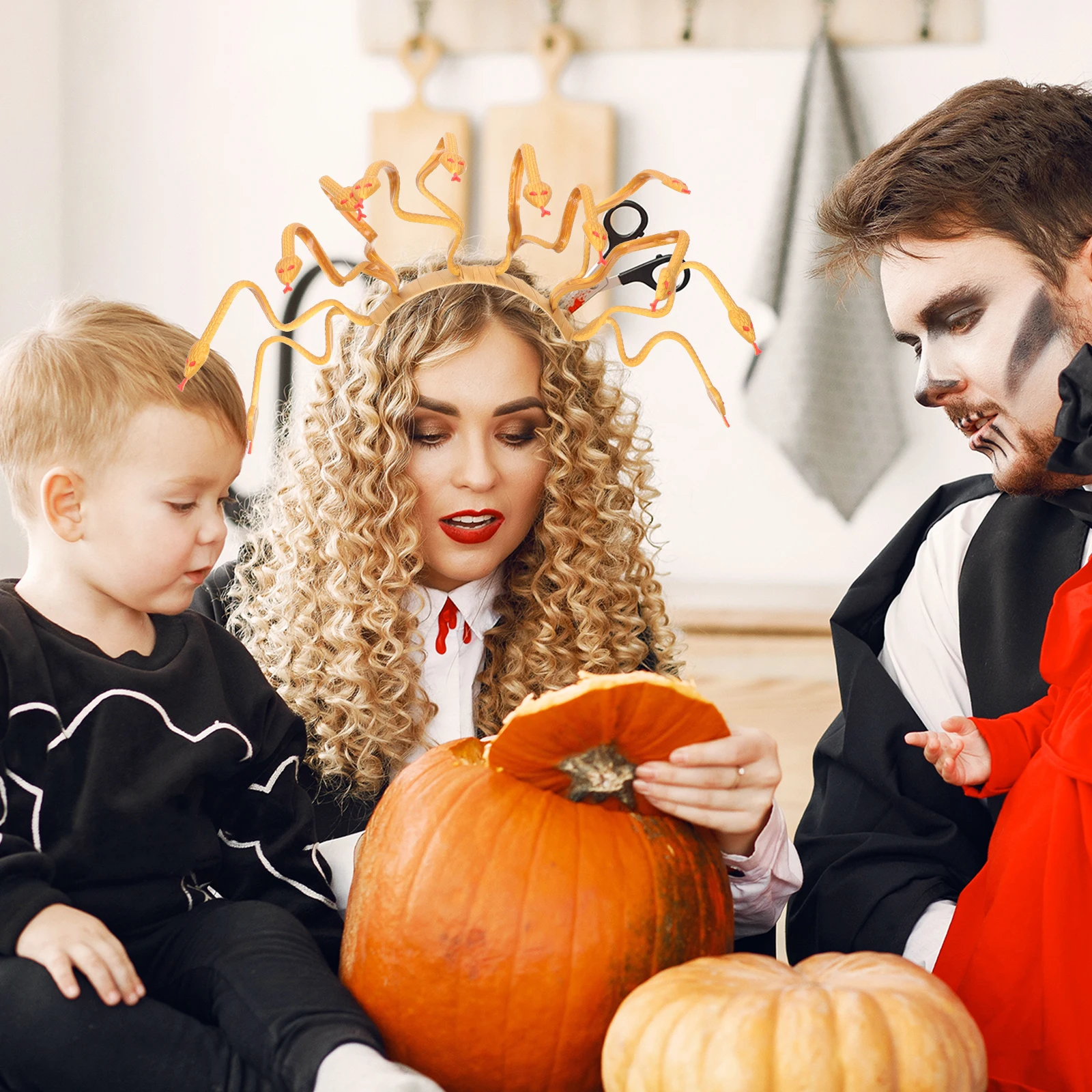 Creative Snake Shape Halloween Headband Lightweight Durable Hairband for Party Costume Cosplay Decor Halloween Hair Band
Creative Snake Shape Halloween Headband Lightweight Durable Hairband for Party Costume Cosplay Decor Halloween Hair Band