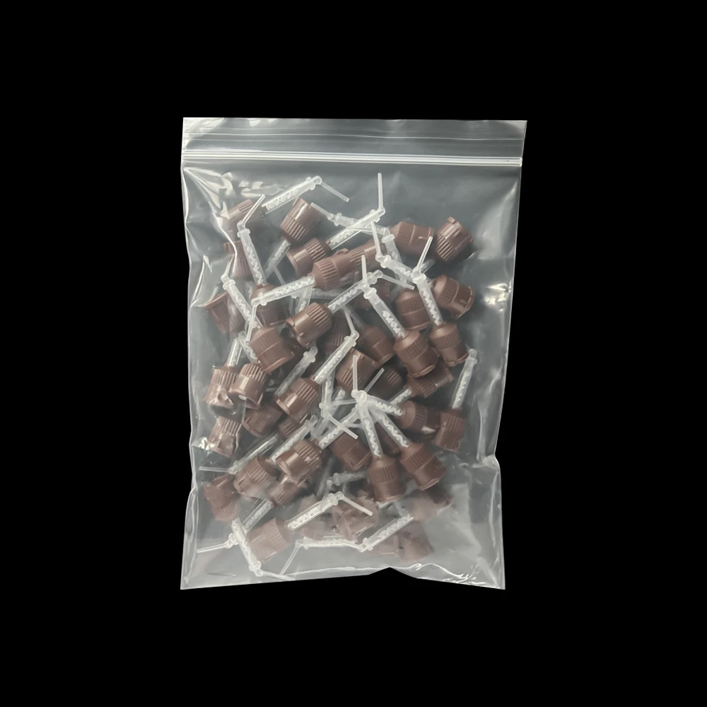 50Pcs/Pack Dental Mixing Tips Temporary Silicon Rubber Mixing Head 1:1 Materials Impression Dispenser Gun Mix Head Dentist Tools
50Pcs/Pack Dental Mixing Tips Temporary Silicon Rubber Mixing Head 1:1 Materials Impression Dispenser Gun Mix Head Dentist Tools