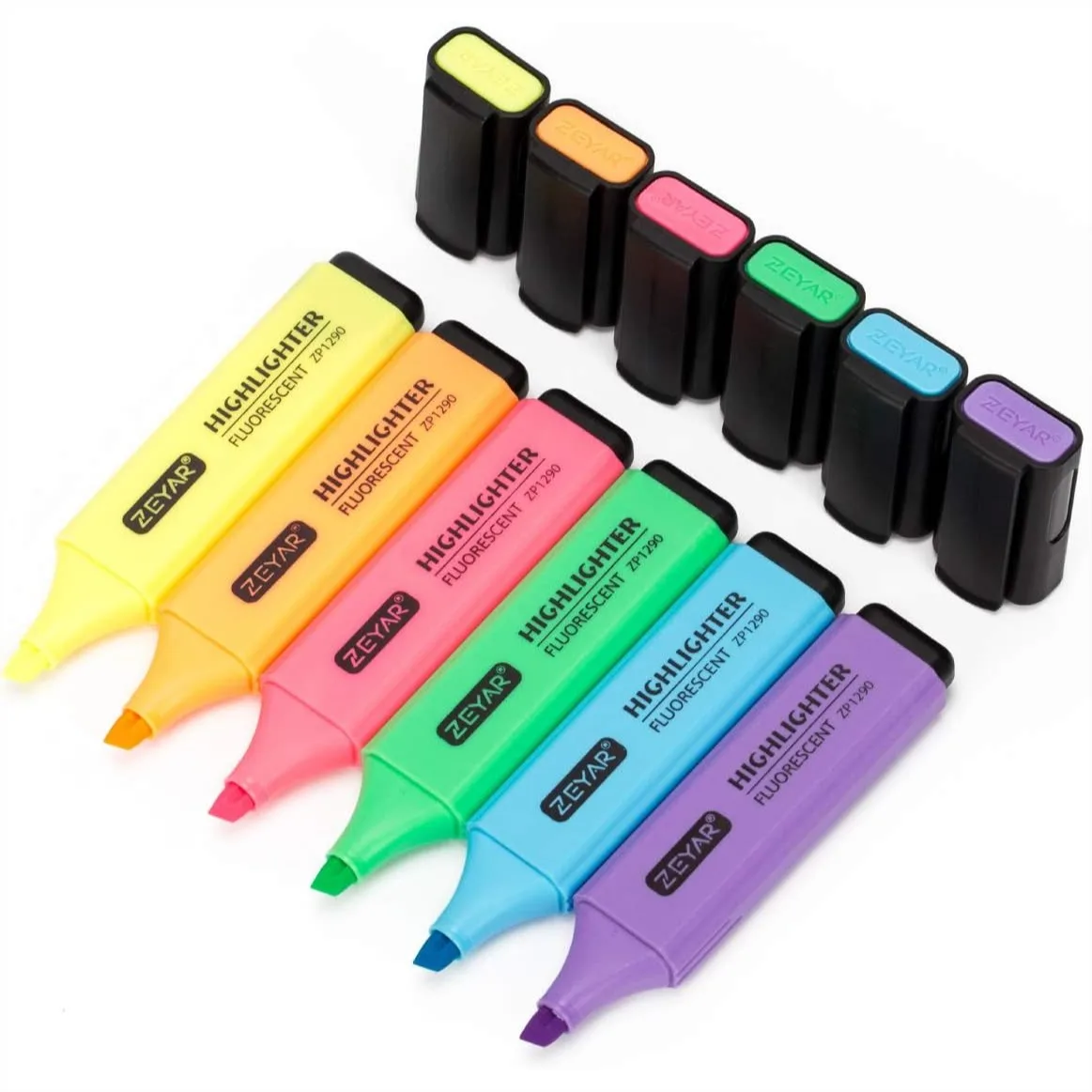 Highlighter Chisel Tip Marker Pens, Assorted Bright Colors, Water Based Quick Dry for Office School Supplies
Highlighter Chisel Tip Marker Pens, Assorted Bright Colors, Water Based Quick Dry for Office School Supplies