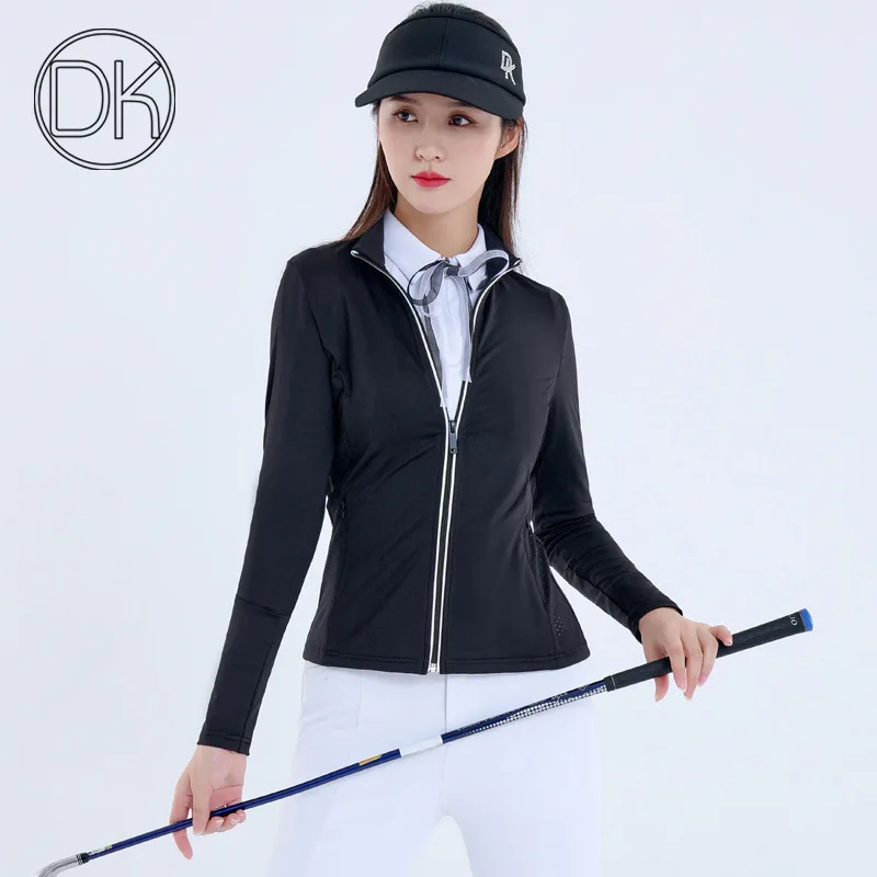 Black Golf Jacket Woman Fashion Zipper up Coat Slim Fit White Long Sleeve Shirt Autumn Winter Clothes New Arrivial
Black Golf Jacket Woman Fashion Zipper up Coat Slim Fit White Long Sleeve Shirt Autumn Winter Clothes New Arrivial