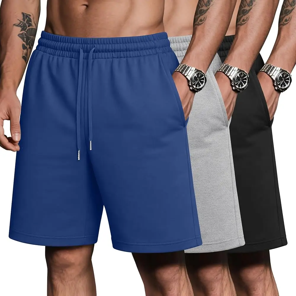 3 Pack Mens Bermuda Athletic Shorts Cotton Blend Casual Sweat Shorts with Pockets Drawstring 9\ Knee Length Pants
3 Pack Mens Bermuda Athletic Shorts Cotton Blend Casual Sweat Shorts with Pockets Drawstring 9\ Knee Length Pants